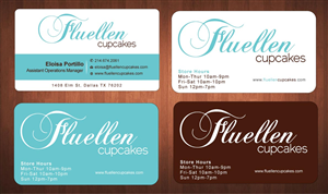 Visitenkarten-Design von Sbss für Fluellen Cupcakes | Design: #1517305