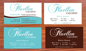 Visitenkarten-Design von Sbss für Fluellen Cupcakes | Design: #1517332