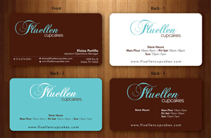 Visitenkarten-Design von Sbss für Fluellen Cupcakes | Design: #1517982