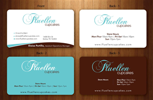 Visitenkarten-Design von Sbss für Fluellen Cupcakes | Design: #1517983