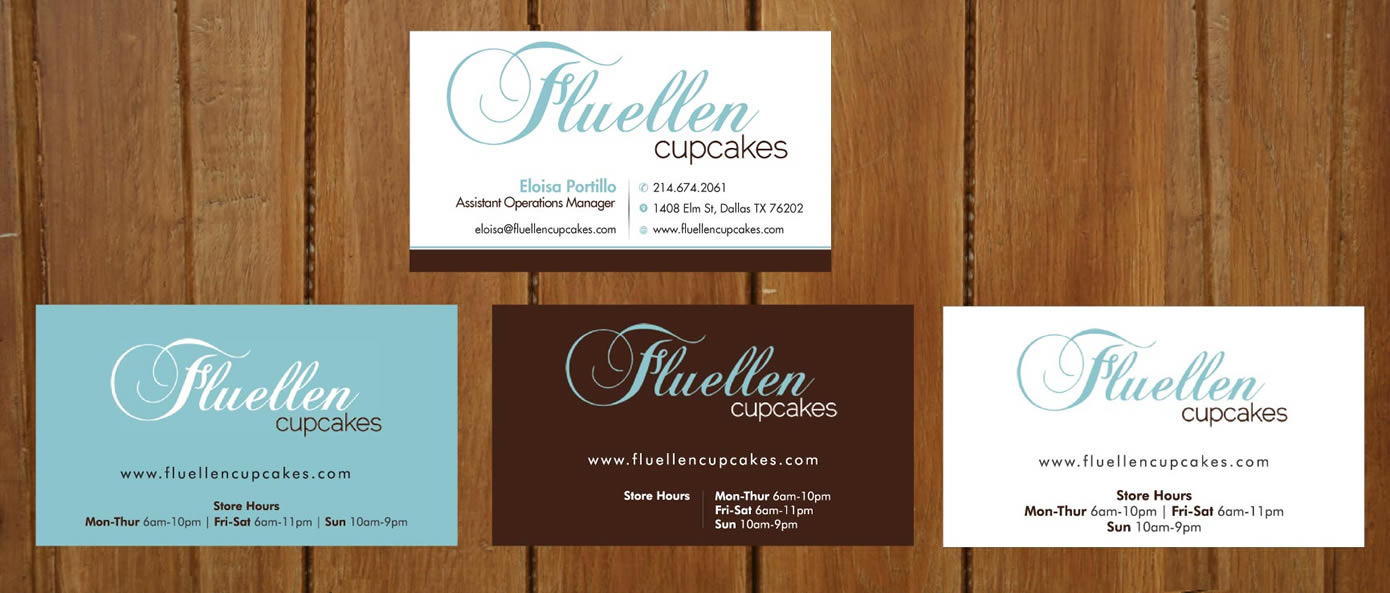 Design de Carte de Visite par Sbss pour Fluellen Cupcakes | Design #1527277