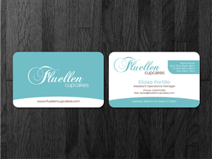 Visitenkarten-Design von Atvento Graphics für Fluellen Cupcakes | Design: #1521848
