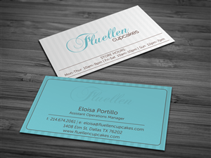 Visitenkarten-Design von HYPdesign für Fluellen Cupcakes | Design: #1518917