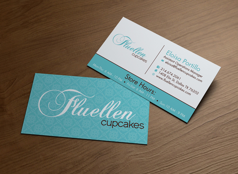 Visitenkarten-Design von MPStudio für Fluellen Cupcakes | Design #1516978