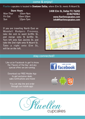 Menu Design by ginver for Fluellen Cupcakes | Design: #1547567