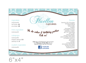 Menu Design by Mauve Designs