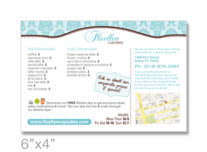 Menü-Design von Mauve Designs für Fluellen Cupcakes | Design #1538268