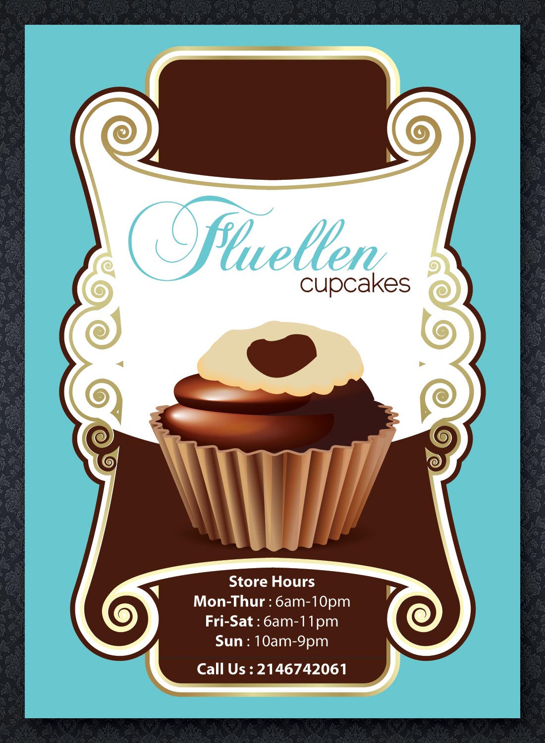 Design de Menu par Sbss pour Fluellen Cupcakes | Design #1527959