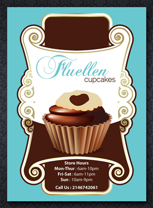 Menu Design by Sbss for Fluellen Cupcakes | Design: #1527959