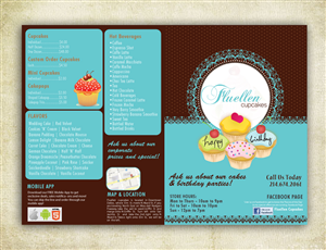Menu Design by Sbss for Fluellen Cupcakes | Design: #1532046
