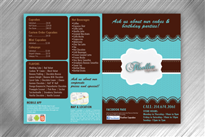 Menu Design by Sbss for Fluellen Cupcakes | Design: #1536478
