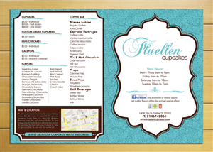 Menu Design by Sbss for Fluellen Cupcakes | Design: #1552756