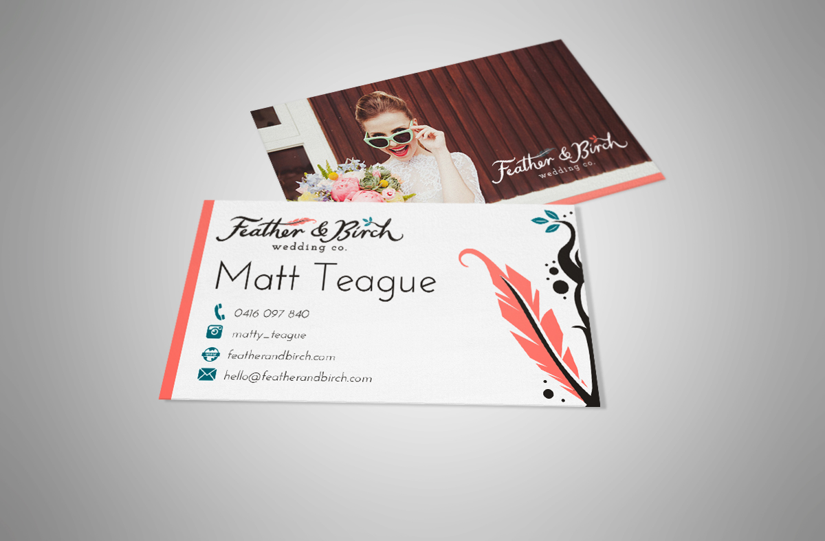 Business Card Design by Navz for Feather & Birch | Design #5506964