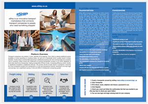 Brochure/Company Profile for Transport Marketplace | Broschüren-Design von Adylhere