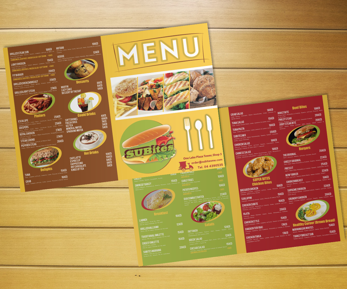 Menu Design by firasmoha for this project | Design #1524976