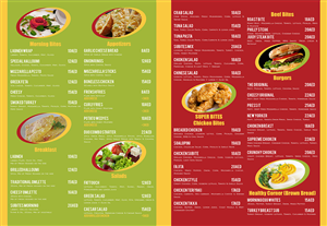 Menu Design by firasmoha for this project | Design #1525012
