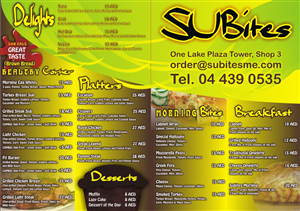 Menu Design by Estine for this project | Design #1521055