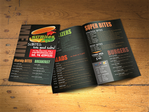 Menu Design by Obed Joel