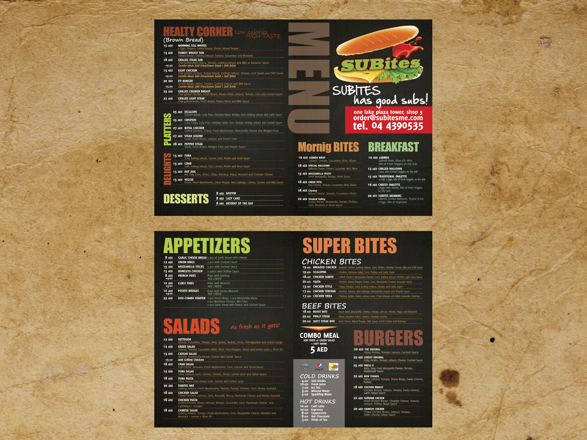Design de Menu par Obed Joel pour ce projet | Design #1569048