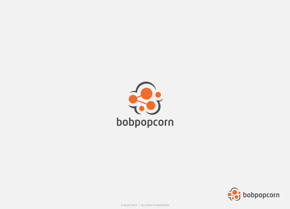 Diseño de Logo por DLab™ para bobpopcorn international | Diseño #5598325