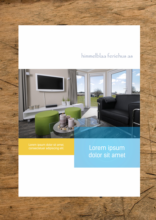 Brochure Design by graphikdziner for himmelblaa feriehus as | Design #1555992