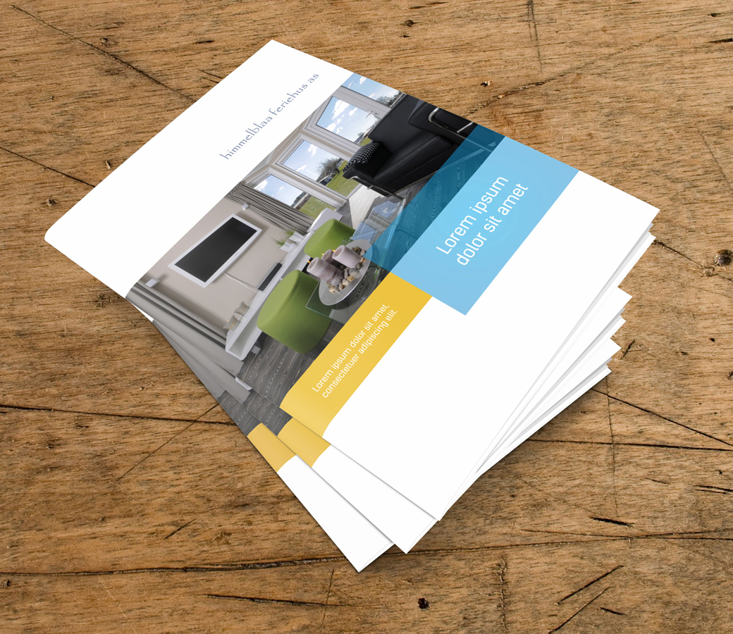 Brochure Design by graphikdziner for himmelblaa feriehus as | Design #1555994