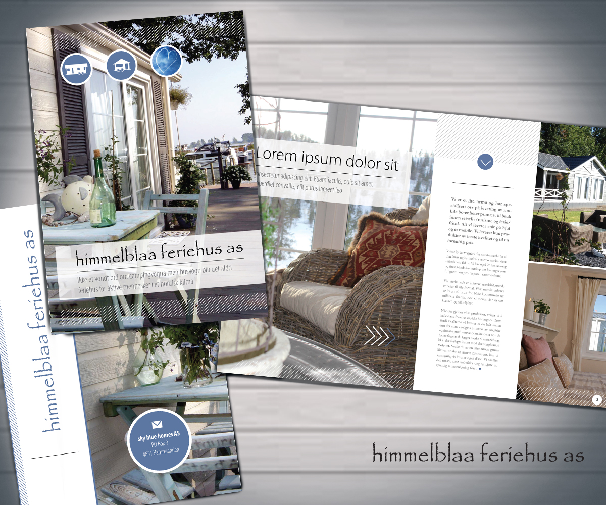 Brochure Design by Ulverz for himmelblaa feriehus as | Design #1544851