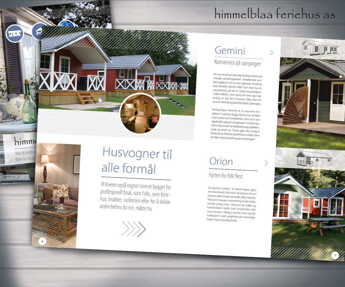 Brochure Design by Ulverz for himmelblaa feriehus as | Design #1578703
