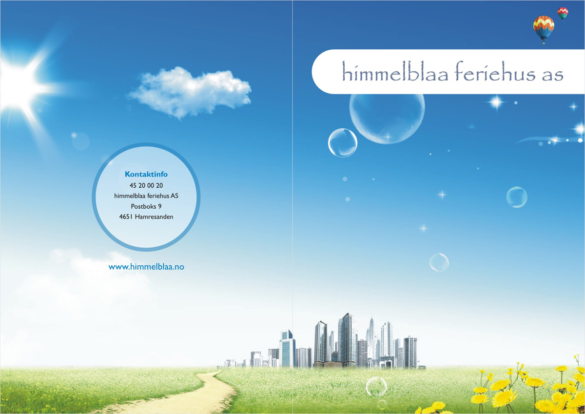 Brochure Design by webwinner for himmelblaa feriehus as | Design #1558019