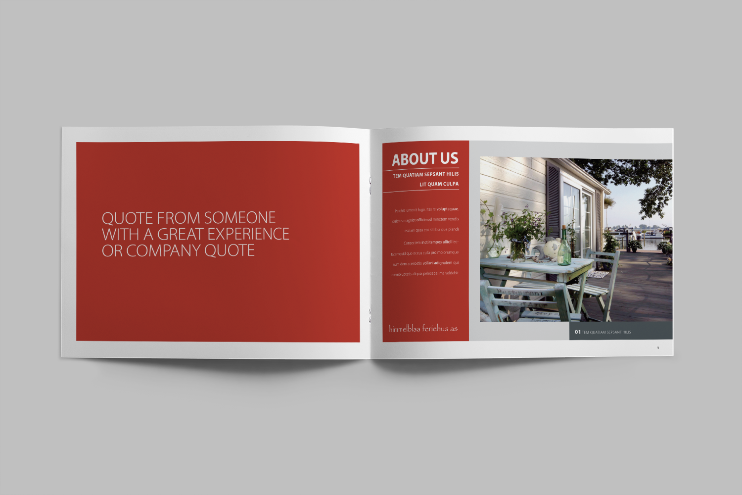 Brochure Design by GPGraphix for himmelblaa feriehus as | Design #1561466