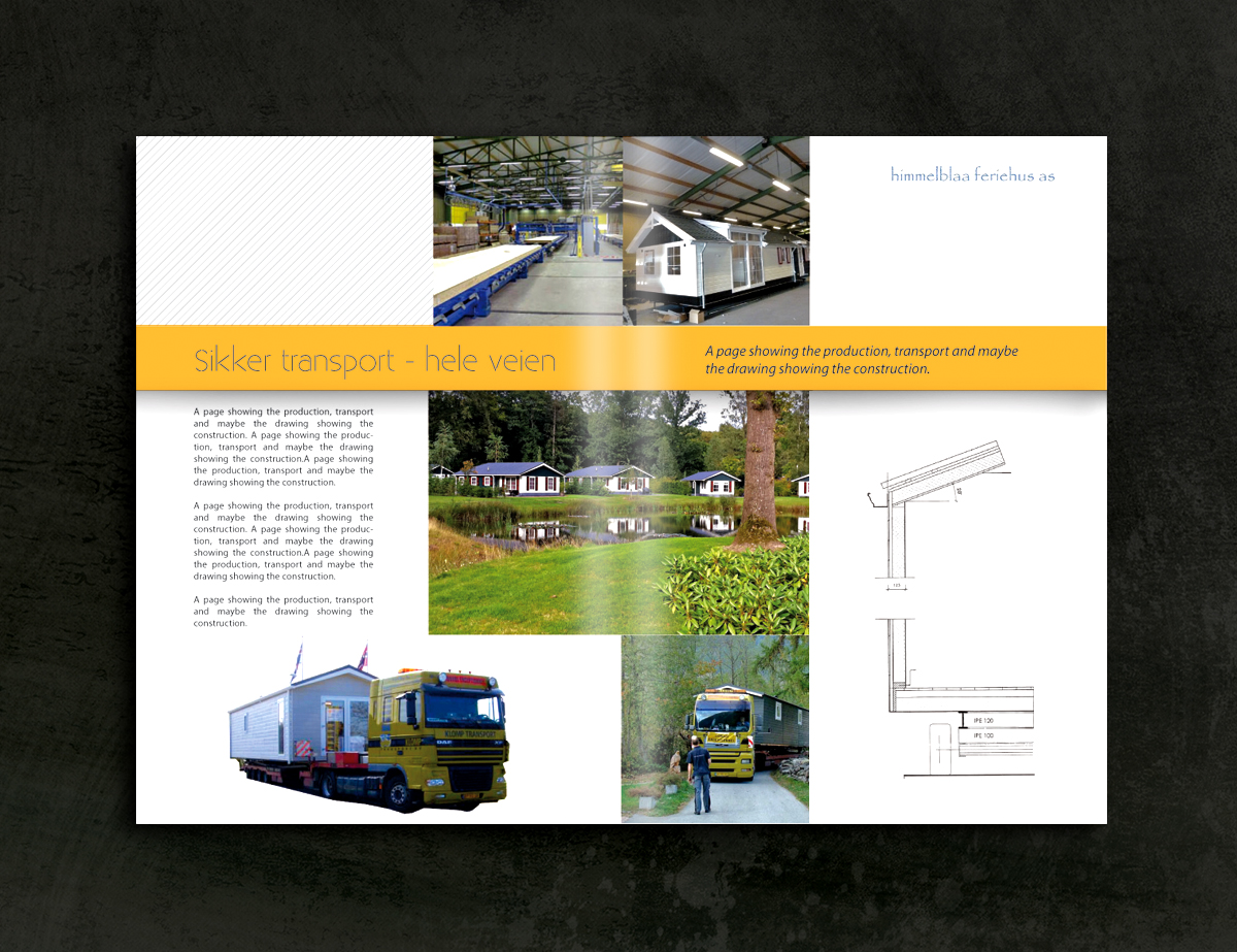 Brochure Design by Ruan Bomba8 for himmelblaa feriehus as | Design #1587738