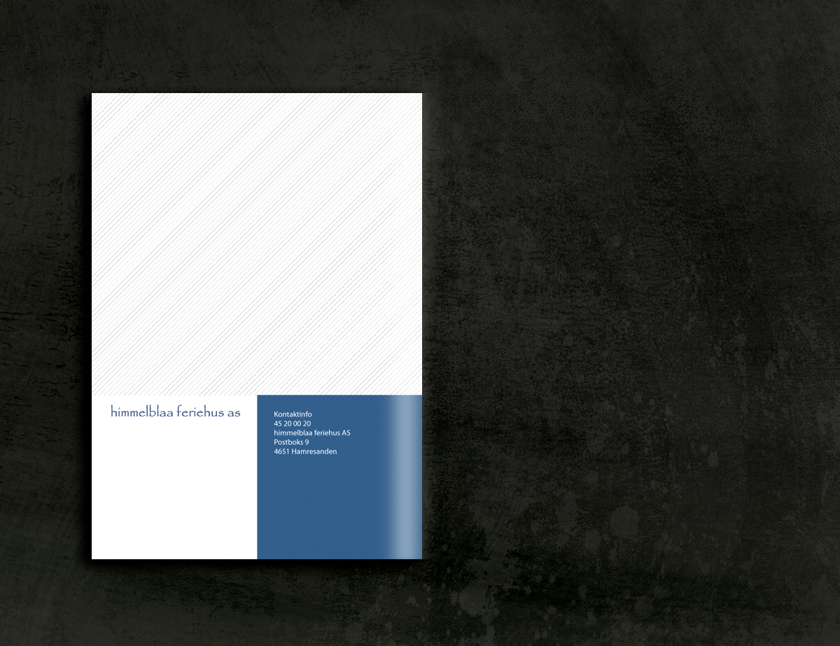 Brochure Design by Ruan Bomba8 for himmelblaa feriehus as | Design #1624611