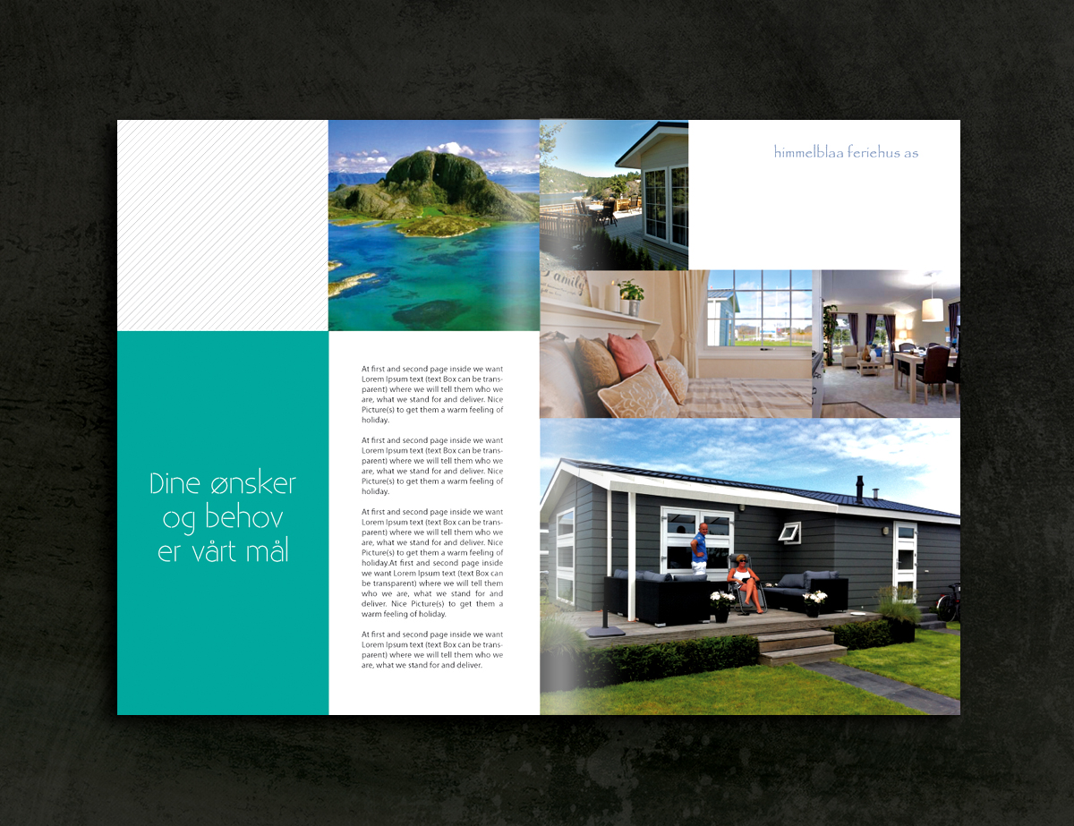 Brochure Design by Ruan Bomba8 for himmelblaa feriehus as | Design #1624621