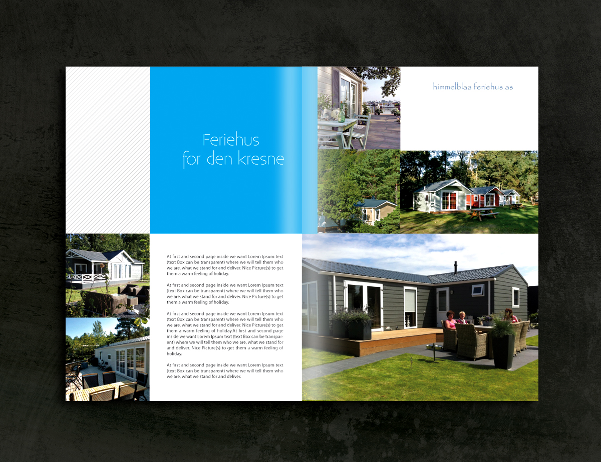 Brochure Design by Ruan Bomba8 for himmelblaa feriehus as | Design #1624677