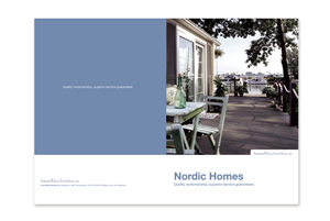 Brochure Design by Sharon for himmelblaa feriehus as | Design: #1571629