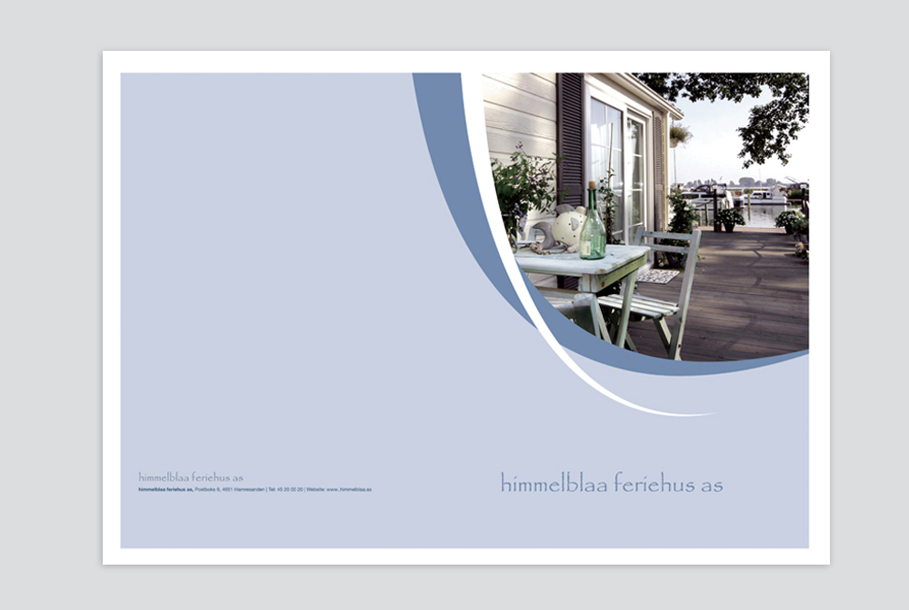 Brochure Design by Sharon for himmelblaa feriehus as | Design #1598669