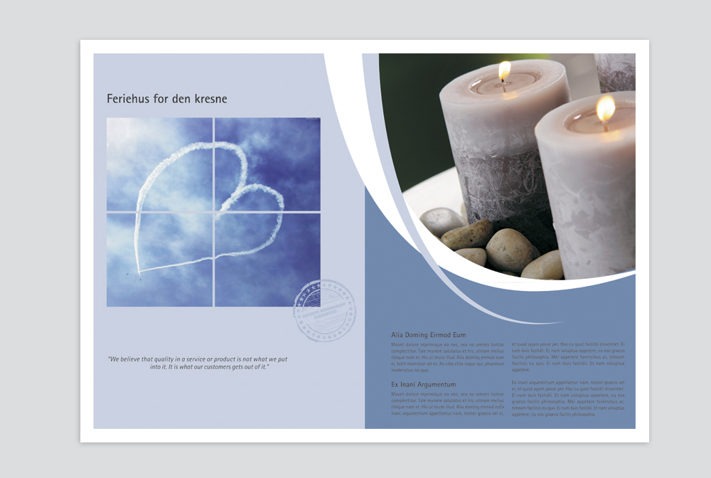 Brochure Design by Sharon for himmelblaa feriehus as | Design #1598672