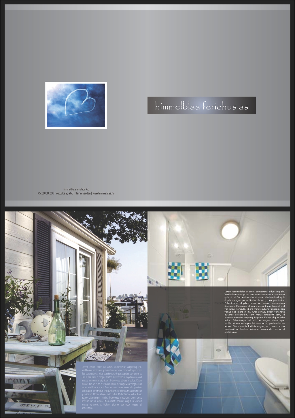 Broschüren-Design von barinix für himmelblaa feriehus as | Design #1545121