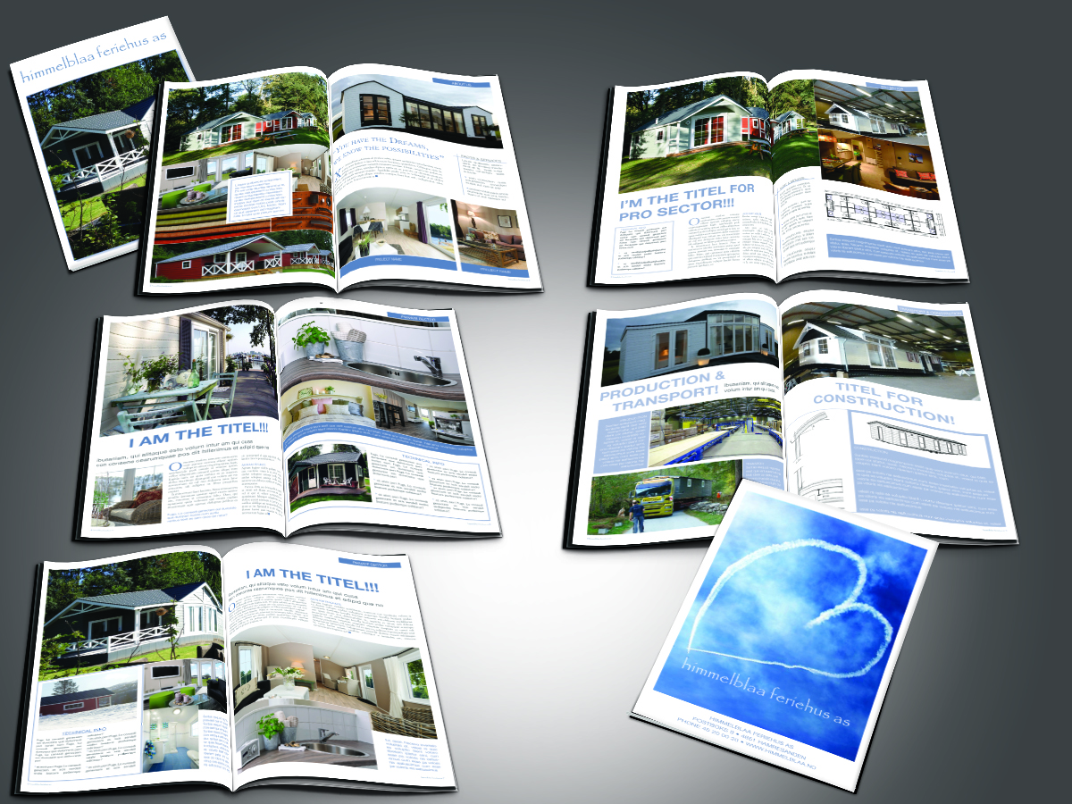 Broschüren-Design von yesDesign für himmelblaa feriehus as | Design #1541138