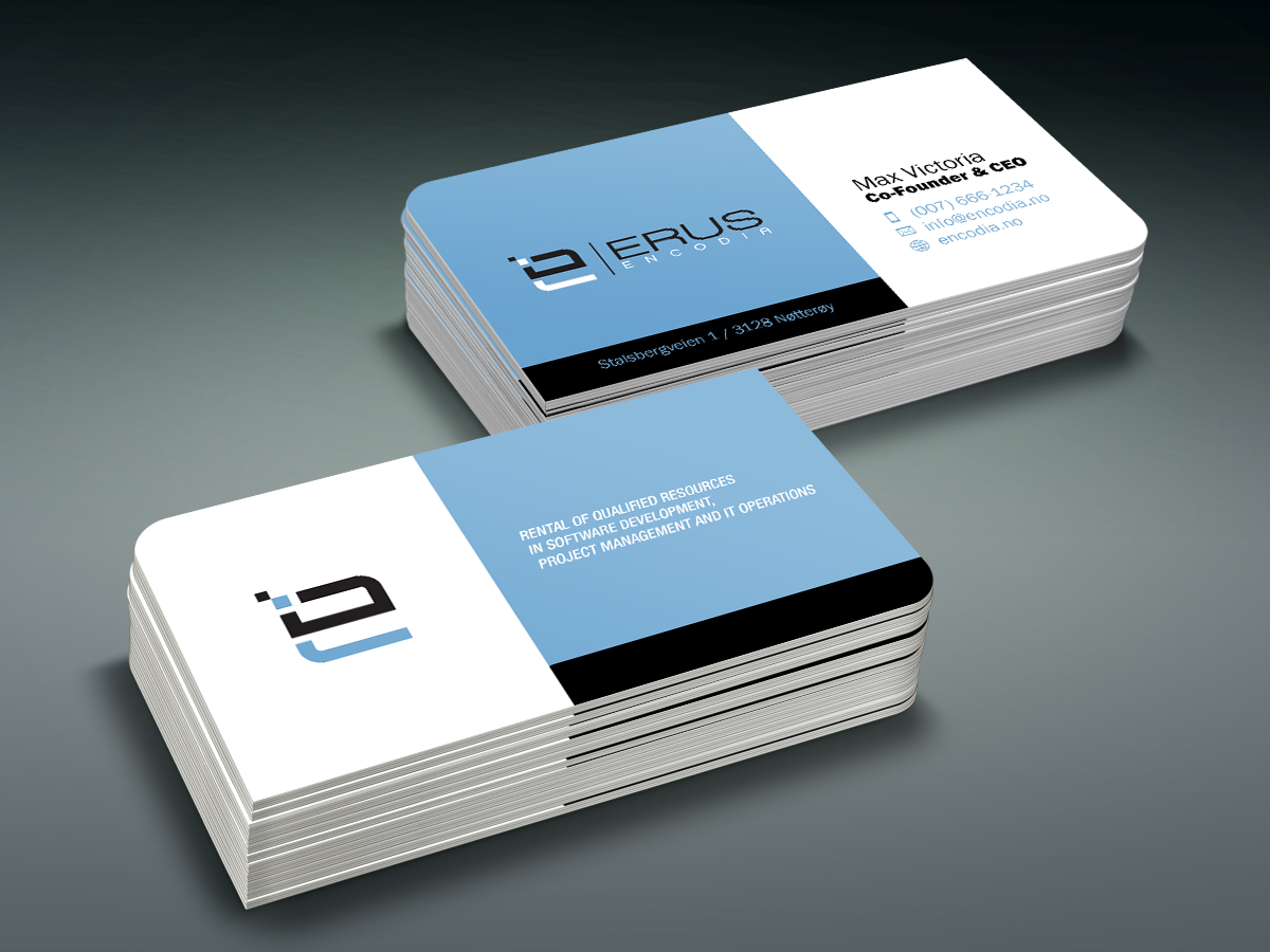 Business Card Design by maxsss for Erus Encodia AS | Design #5497968