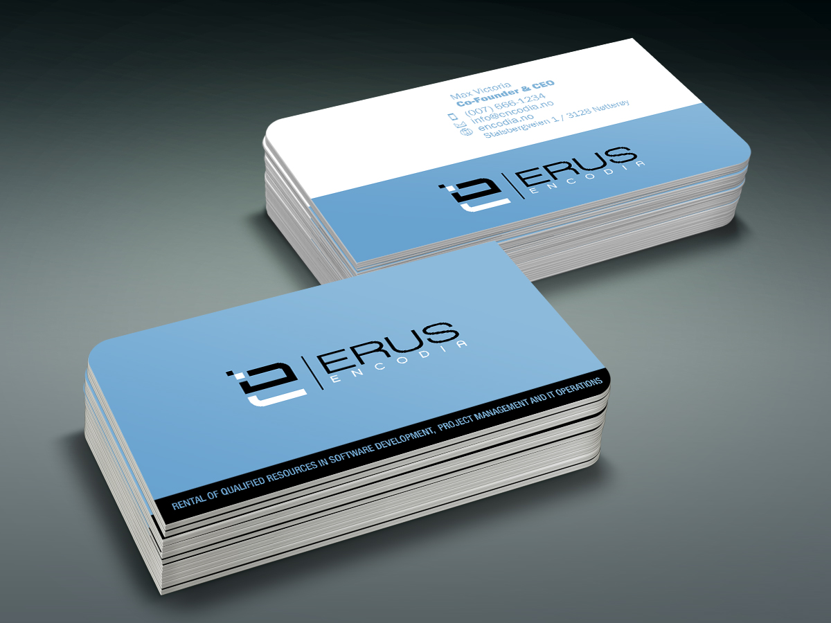 Business Card Design by maxsss for Erus Encodia AS | Design #5498041