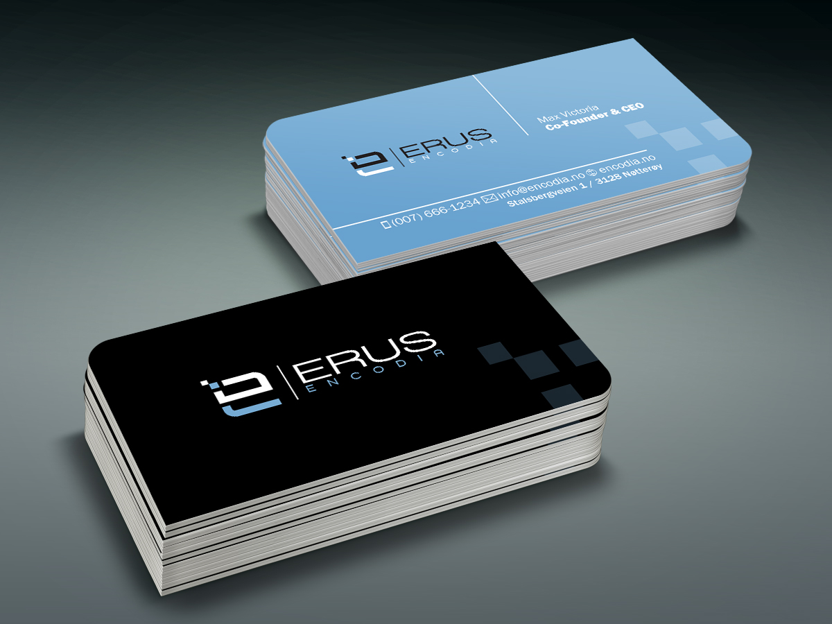 Business Card Design by maxsss for Erus Encodia AS | Design #5498187