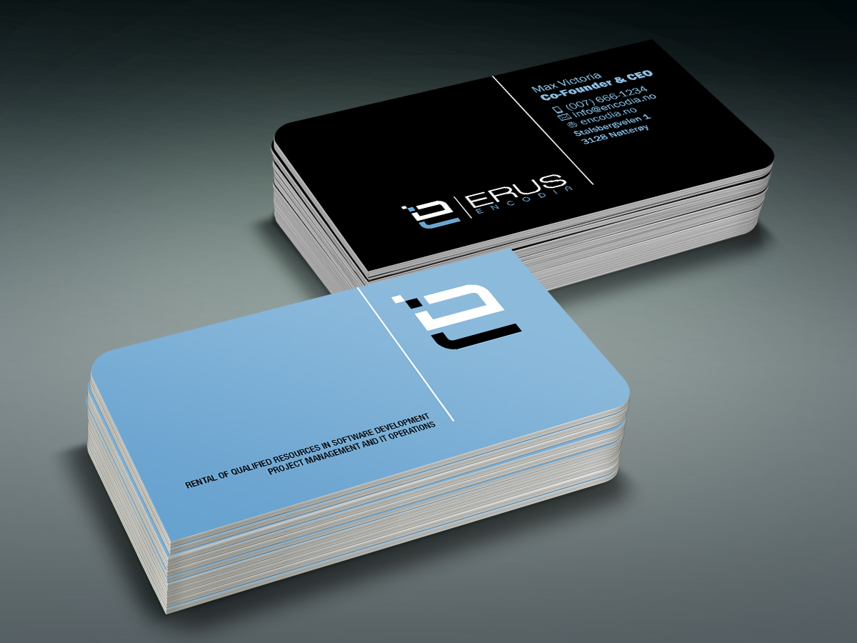 Diseño de Tarjeta de Presentación por maxsss para Erus Encodia AS | Diseño #5498504