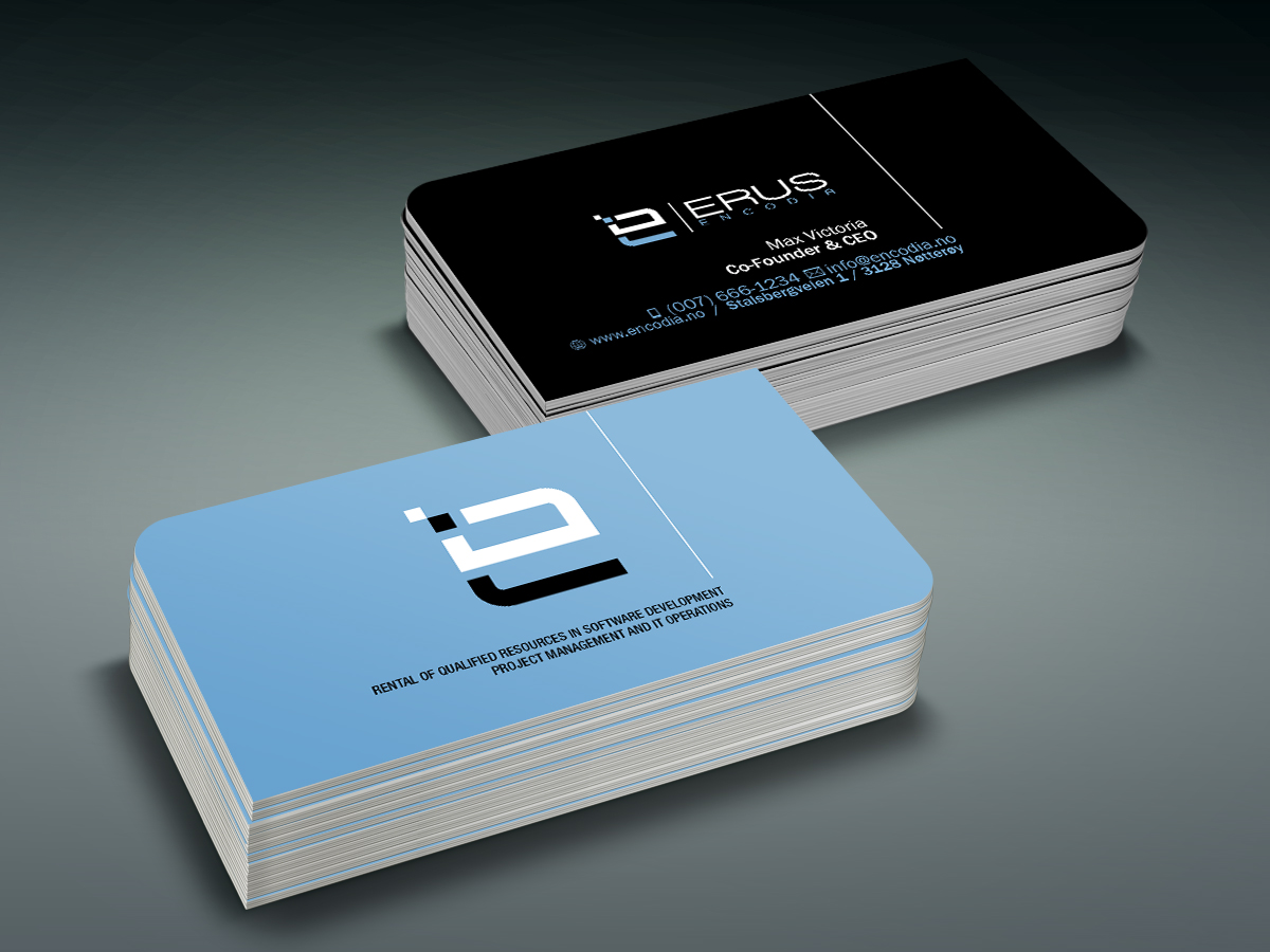 Business Card Design by maxsss for Erus Encodia AS | Design #5498507