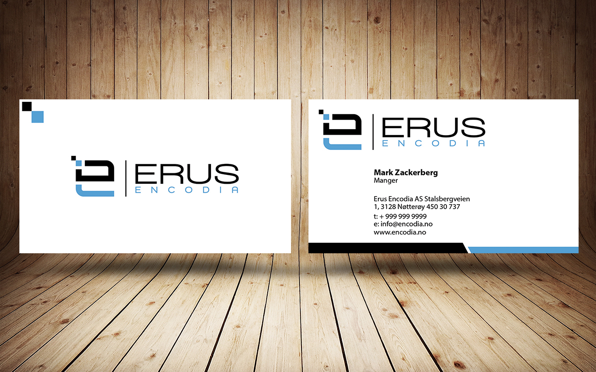 Business Card Design by Stylez Designz for Erus Encodia AS | Design #5600439