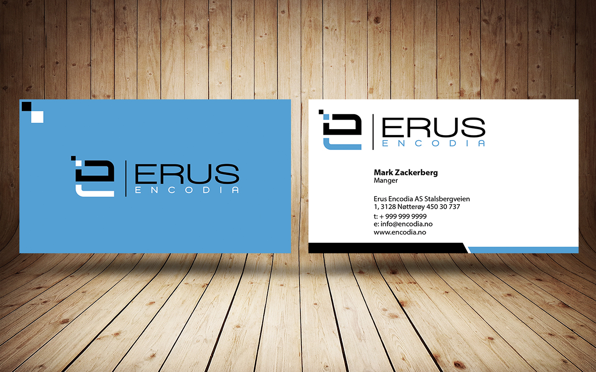 Diseño de Tarjeta de Presentación por Stylez Designz para Erus Encodia AS | Diseño #5600441