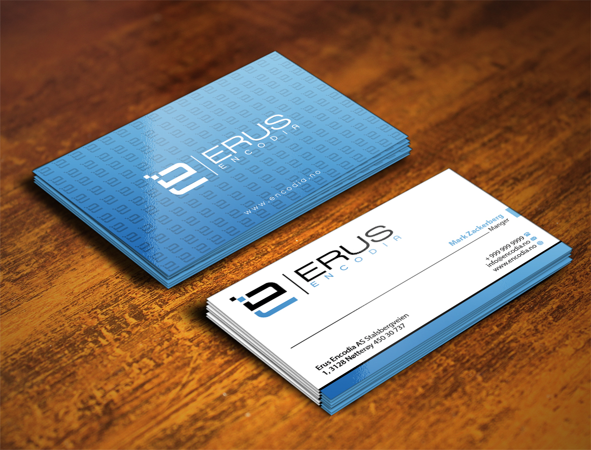 Diseño de Tarjeta de Presentación por Stylez Designz para Erus Encodia AS | Diseño #5649742