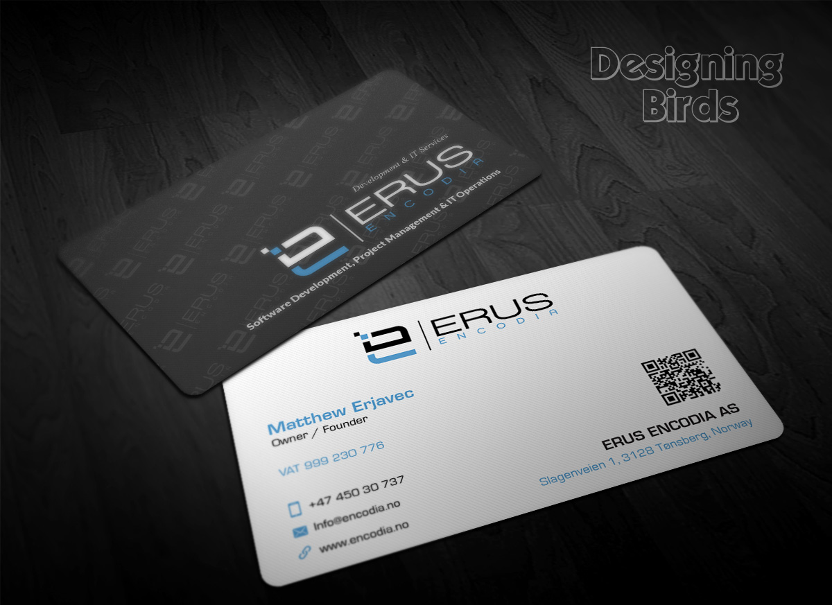 Diseño de Tarjeta de Presentación por Designing Birds para Erus Encodia AS | Diseño #5502125