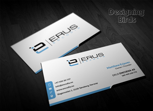 Business Card Design by Designing Birds for Erus Encodia AS | Design: #5502155