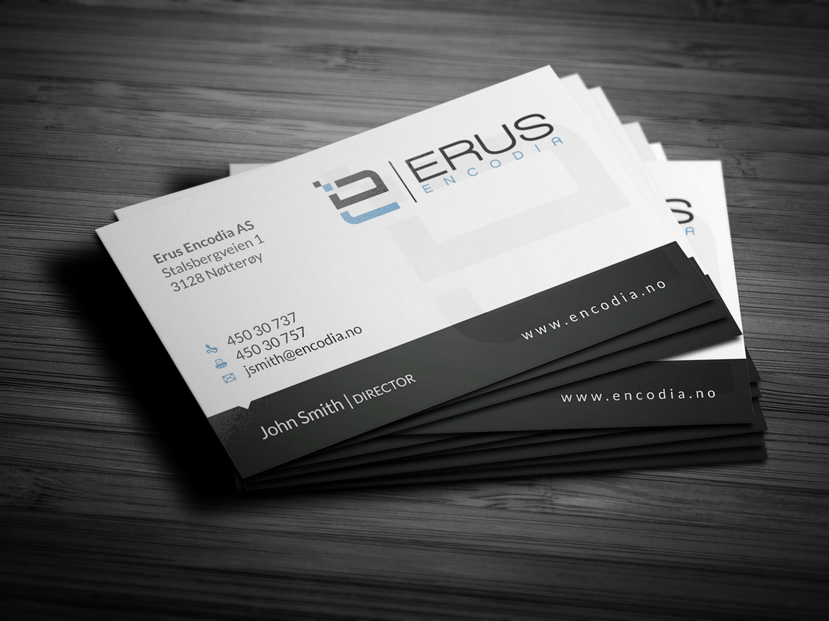 Business Card Design by HYPdesign for Erus Encodia AS | Design #5497978